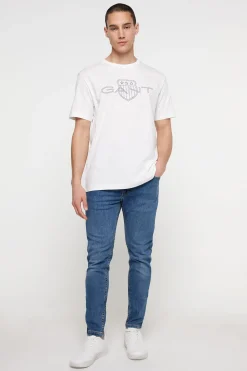 Gant Camiseta manga corta Marfil New