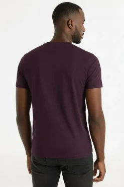 Lois Camiseta Manga Corta burdeos