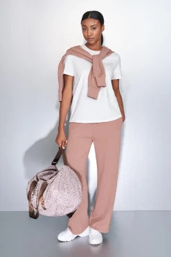 Dash and Stars Camiseta manga corta algodón blanco beige Hot