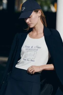 Dash and Stars Camiseta manga corta blanca blanco Online