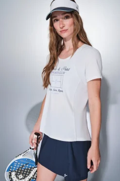 Dash and Stars Camiseta manga corta blanca blanco Online