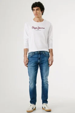 Pepe Jeans Camiseta manga larga blanco Discount