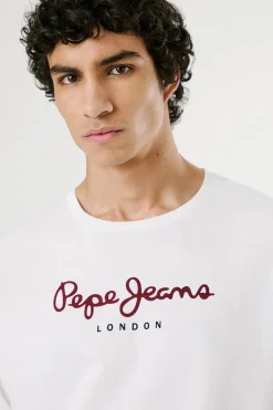 Pepe Jeans Camiseta manga larga blanco Discount