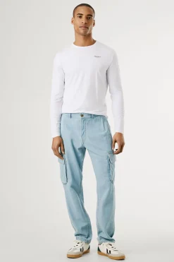 Pepe Jeans Camiseta manga larga blanco Best