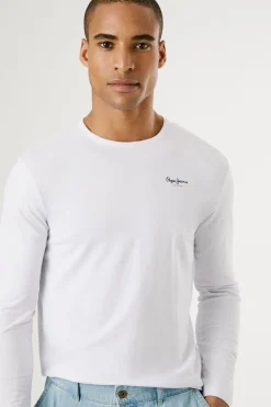 Pepe Jeans Camiseta manga larga blanco Best