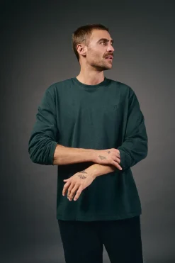 OOTO Camiseta manga larga Verde oscuro