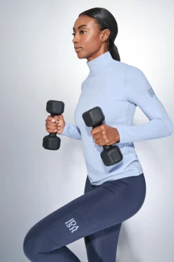 Dash and Stars Camiseta manga larga bebé azul New