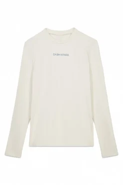 Dash and Stars Camiseta manga larga blanco beige Sale