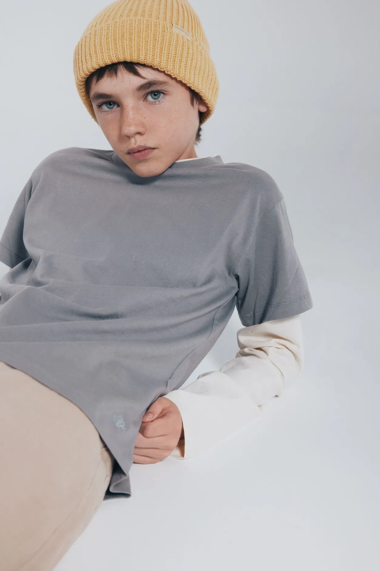 Springfield Kids Camiseta manga larga doble manga niño gris Online