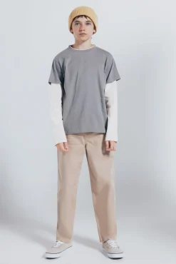 Springfield Kids Camiseta manga larga doble manga niño gris Online