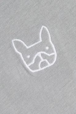 Jack & Jones Camiseta manga larga estampado perro gris Hot