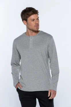 Punto Blanco Camiseta manga larga hombre gris