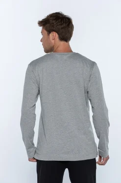 Punto Blanco Camiseta manga larga hombre gris