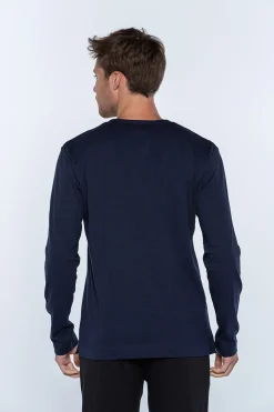 Punto Blanco Camiseta manga larga hombre azul Discount