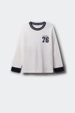 Springfield Kids Camiseta manga larga Maverick niño marfil Sale
