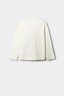 Springfield Kids Camiseta manga larga perro niña beige New