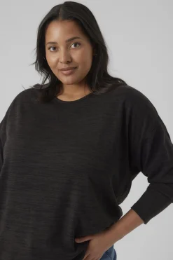 Vero Moda Curve Camiseta manga larga talla grande Negro Outlet