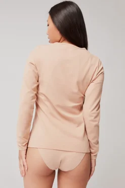 Gisela Camiseta manga larga térmica nude