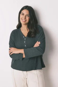 Women'secret Camiseta manga larga waffle gris Discount