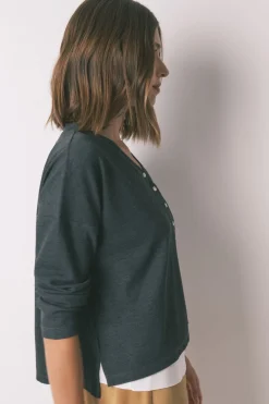 Women'secret Camiseta manga larga waffle gris Discount