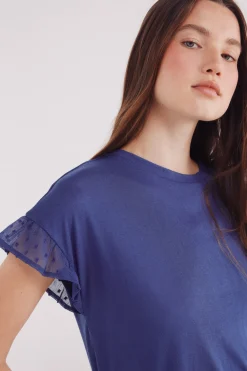 Springfield Camiseta manga volante plumeti estampado Hot