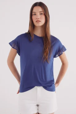 Springfield Camiseta manga volante plumeti estampado Hot