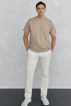 Pedro del Hierro Camiseta mercerizada Beige Online