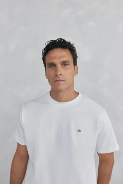 Pedro del Hierro Camiseta mercerizada Blanco Discount