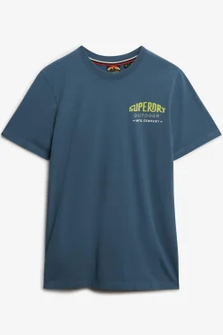 Superdry Camiseta Mountain relaxed turquesa Hot