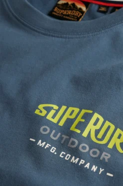 Superdry Camiseta Mountain relaxed turquesa Hot