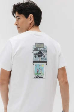 elPulpo Camiseta old school memories Blanco Discount