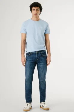 Pepe Jeans camiseta original basic 3n manga corta azul Clearance