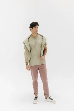 elPulpo Camiseta palas dibujadas Kaki New