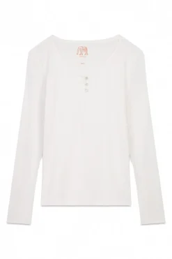 Women'secret Camiseta panadera algodón blanco Discount