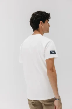 elPulpo Camiseta parche palas Blanco Clearance