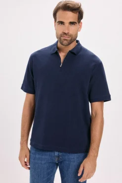 Jack & Jones Camiseta polo cremallera Azul marino