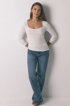 Women'secret Camiseta punto súper suave blanco Sale