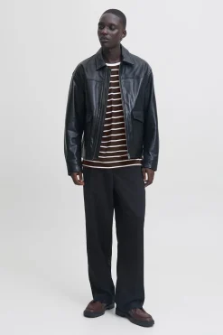 Jack & Jones Camiseta rayas Marr&oacute;n oscuro Sale