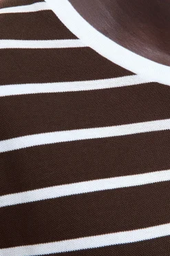 Jack & Jones Camiseta rayas Marr&oacute;n oscuro Sale