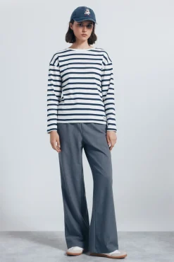 Springfield Camiseta rayas marineras estampado