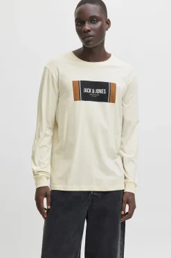 Jack & Jones Camiseta regular fit marfil Best
