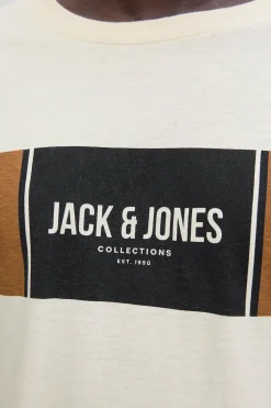 Jack & Jones Camiseta regular fit marfil Best
