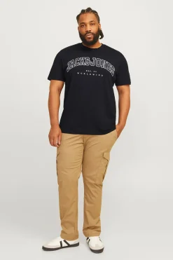 Jack & Jones PLUS Camiseta regular fit PLUS negro Clearance