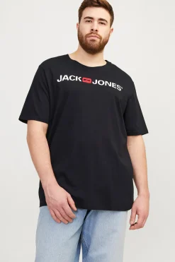 Jack & Jones PLUS Camiseta regular fit PLUS negro Outlet