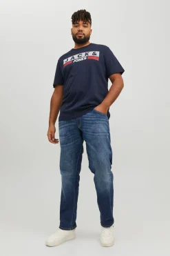 Jack & Jones PLUS Camiseta regular fit PLUS azul Clearance