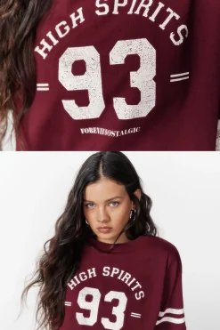 High Spirits Camiseta Rookie burdeos