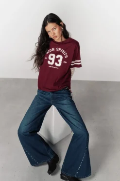 High Spirits Camiseta Rookie burdeos