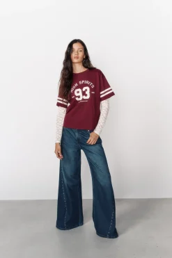 High Spirits Camiseta Rookie burdeos