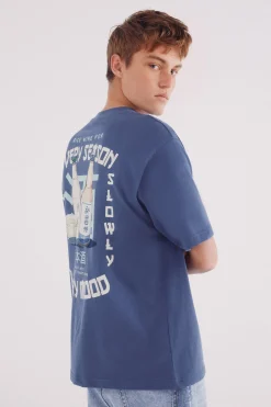 Springfield Camiseta sake azul Online