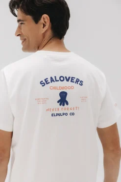 elPulpo Camiseta sealovers childhood Blanco Online